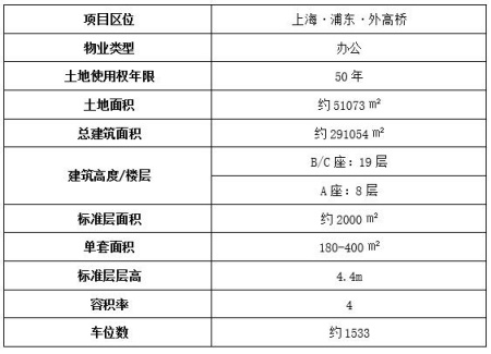 上海浦東區外高橋辦公房產(chǎn)轉讓項目