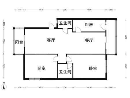 天津南開(kāi)區134.1㎡大兩居住宅轉讓項目
